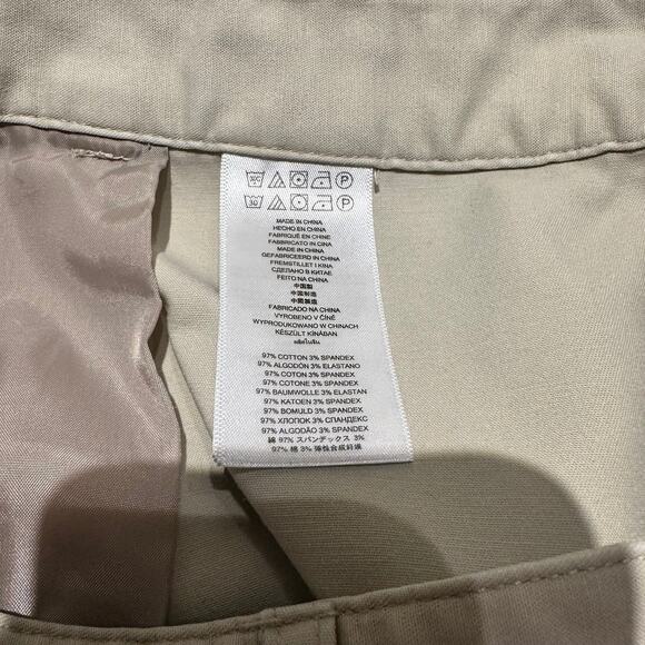 Michael Kors Size 12 Khaki Capris Capsule Wardrobe Beach Cruise Vacation - Picture 9 of 10